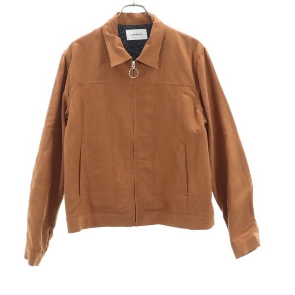 未使用 日本製 エンブロイダリー ブルゾン L ブラウン 裏地付き メンズ