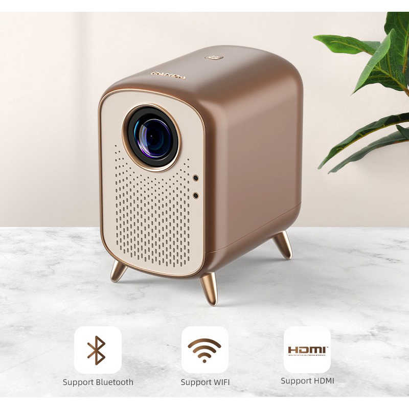 SEWOO　フルHDスマートプロジェクター ブラウン　SW-SPJ300