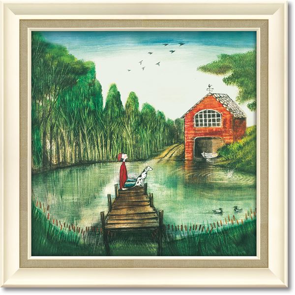 ユーパワー ジョー/ラム Gel加工 アートフレーム 「ボートハウス」