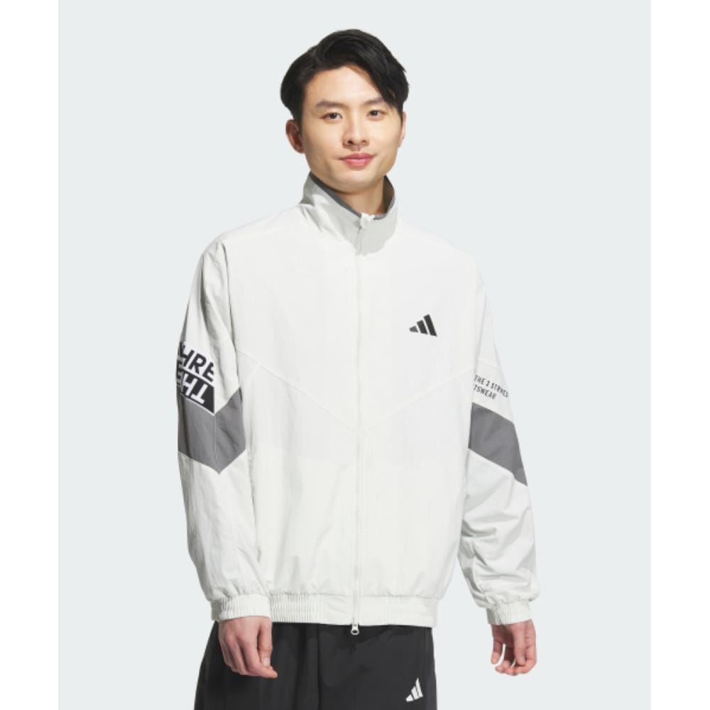 adidas Wording Pack Loose Fit Mesh Lined Woven Jacket KA