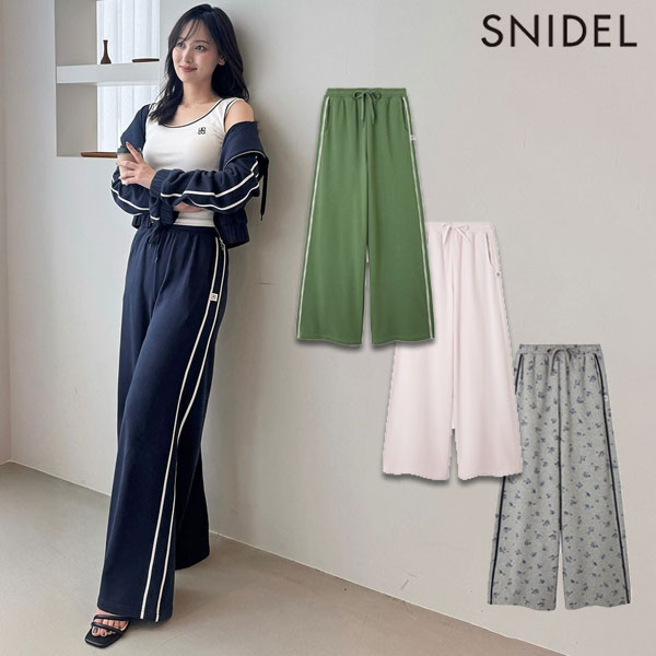 【即納】スナイデル SNIDEL ボトムス 25秋冬 UVカットスウェットワイドパンツ フルレングス スウェット セットアップ swcp254109 8,151円
