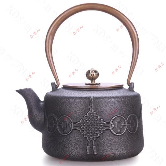 提梁壷 水壷 煮茶壷 茶道具職人手作り上品 鉄分補給 未塗装鉄器 急須 茶壺新品未使用