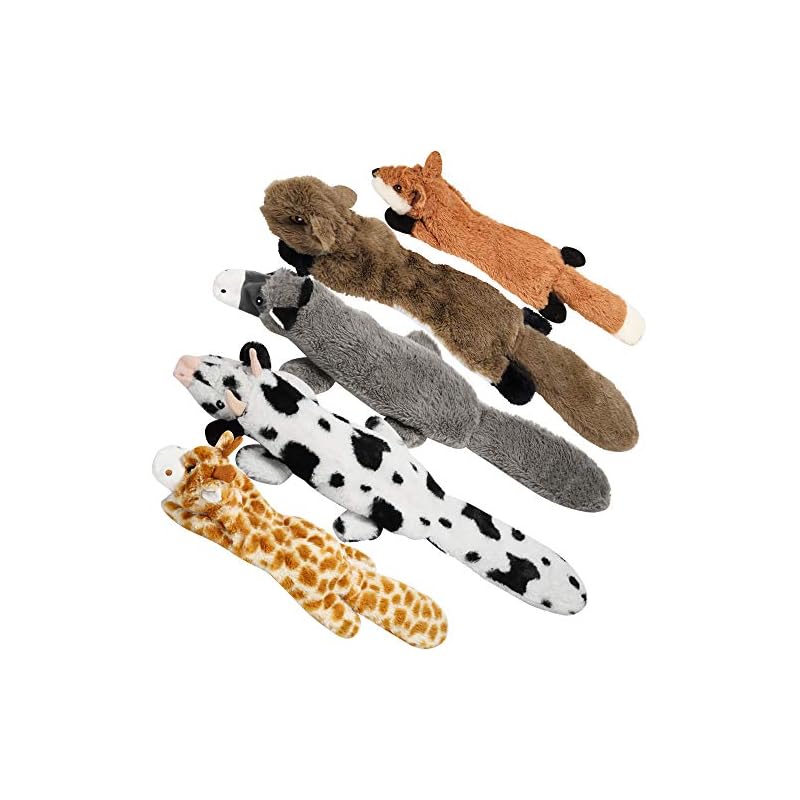 ノッチオーラ 5個セット クリンクル 犬用鳴るおもちゃ 二層強化生地使用 丈夫な犬のおもちゃ 詰め物なし 小型犬から大型犬用ぬいぐるみセット