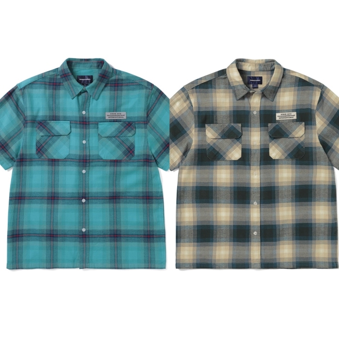【THISISNEVERTHAT】 OMBRE CHECK S/S SHIRT : 2COLORS