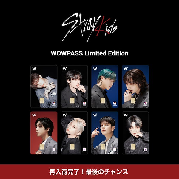 Stray Kids×WOWPASS 9枚セット スキズ　ワオパス 新品未開封】Stray Kids WOWPASS 9枚 コンプリート スキズ Stray Kids