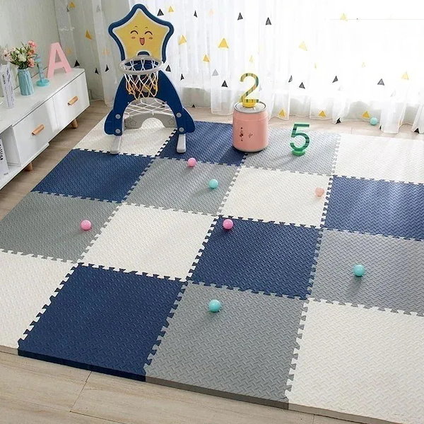 ジョイントマット 30*30cm 40枚 床暖房対応 パズルマット フロアマット プレイマット カーペット ソフト ベビーマット 赤ちゃん 防音 防水1308