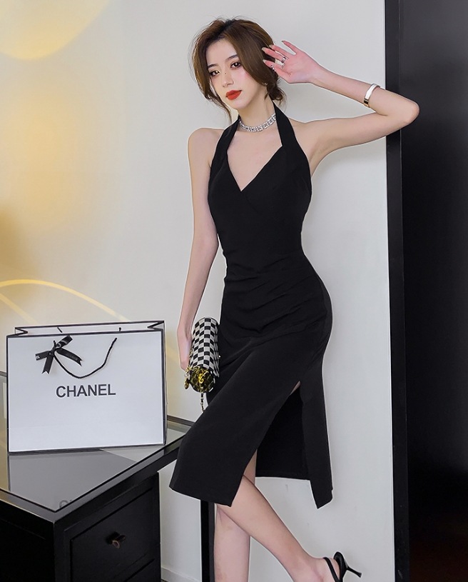 パーティードレス ドレス ブラック ホワイト 二次会ドレス 膝丈ドレス キャバドレス