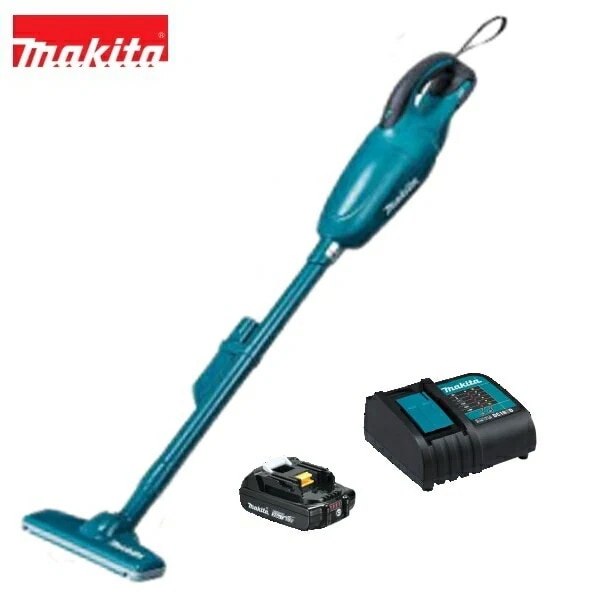 当店だけ！バッテリー充電器も1年保証! マキタ 18V コードレス 掃除機 青 カプセル式 CL181FDZ + 軽量バッテリー BL1820B + 静音充電器DC18WC 充電式 クリーナー リチウ
