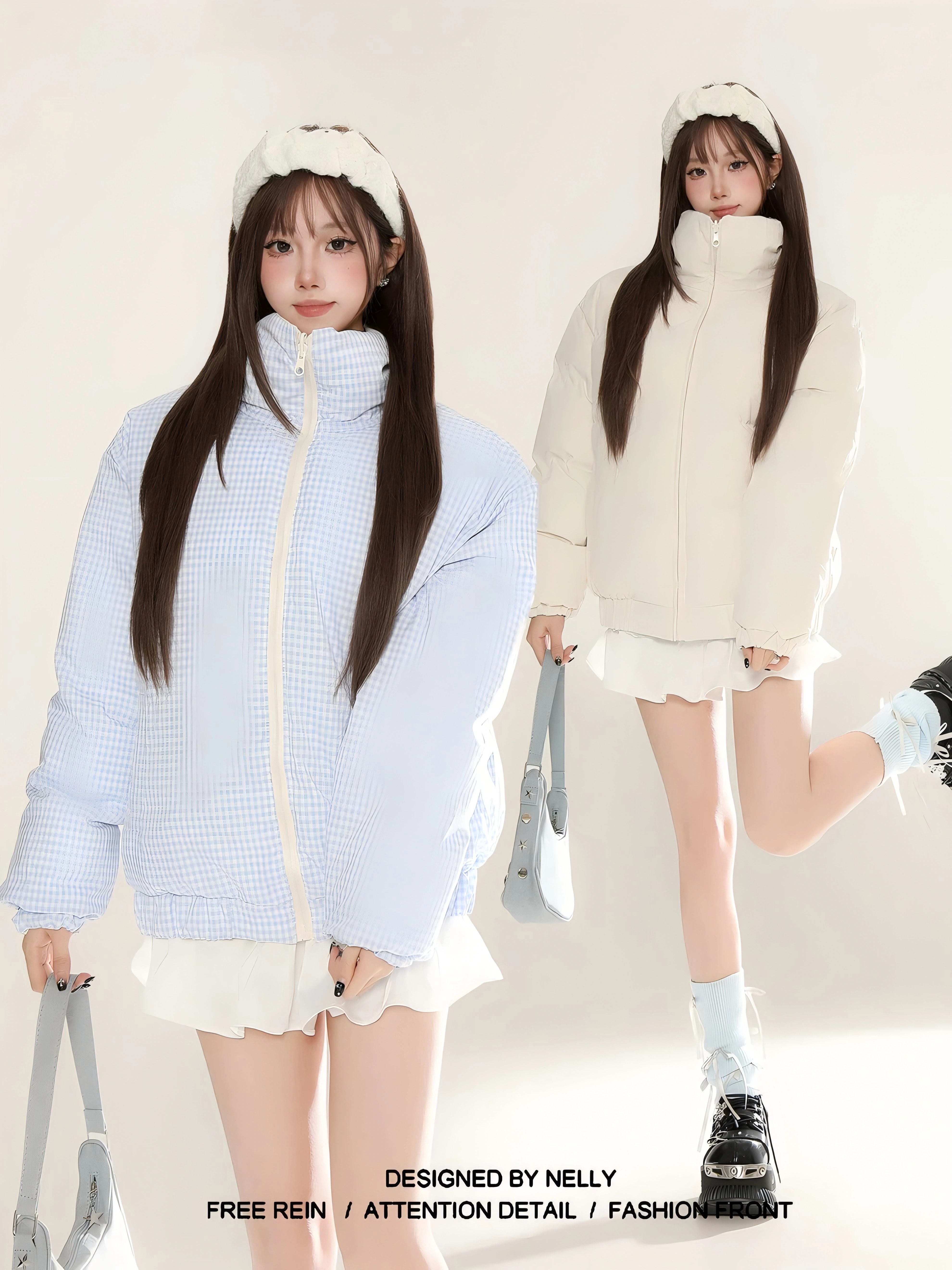 ふっくら中綿 あたたかい冬 韓国防寒あったか暖かいかわいいコート厚手アウターBF風無地羽織るハイネックファッション系大人ゆったりカジュアルストリートスタンドネックにサイズ丈シルエット秋レディース黑 9,101円