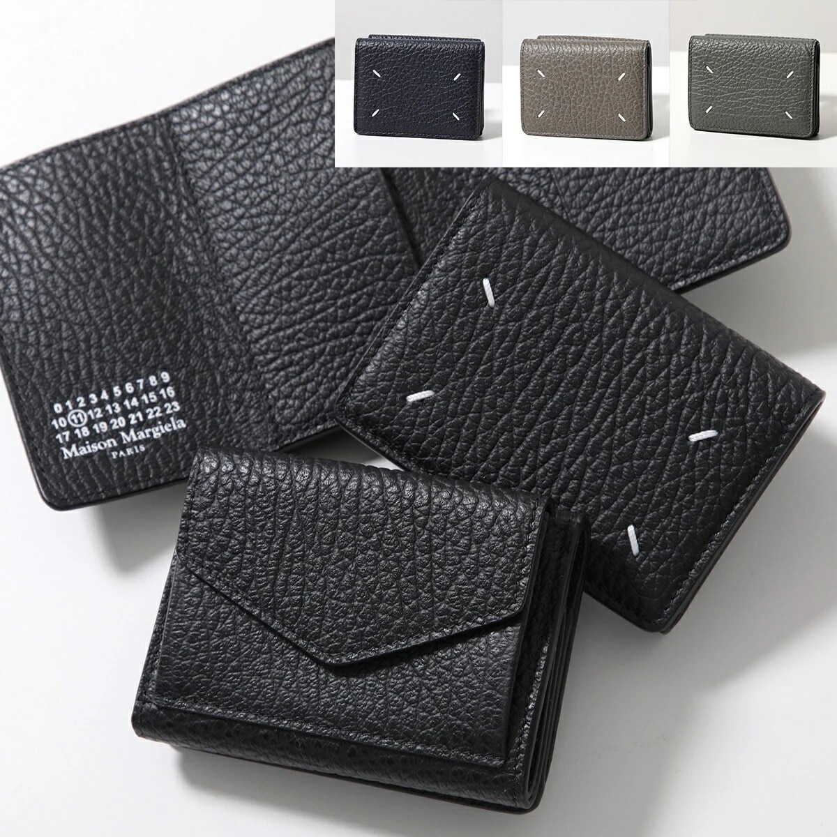 MAISON MARGIELA メゾンマルジェラ 三つ折り財布 S36UI0416 P4455 レディース スリーフォールド ウォレット レザー ミニ財布 S36UI0416P4455T8013