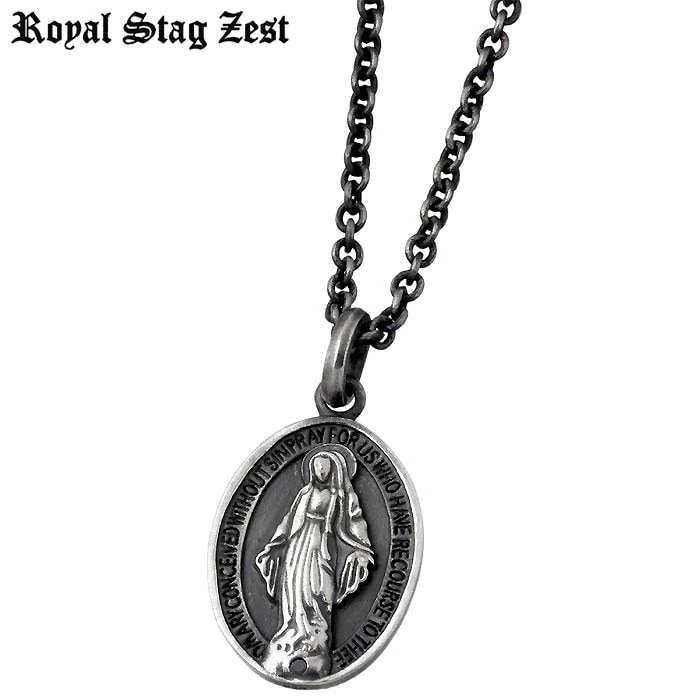 ロイヤルスタッグゼスト Royal Stag シルバー ネックレス ダイヤモンド メダイ