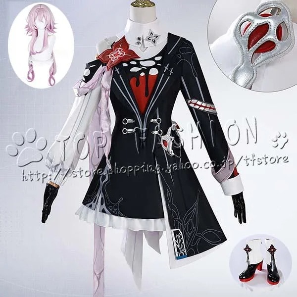 崩壊スターレイル 風 長夜月　記憶三月なのか コスプレ衣装 ウィッグ 靴 演出服 クリスマス ハロウィン 文化祭