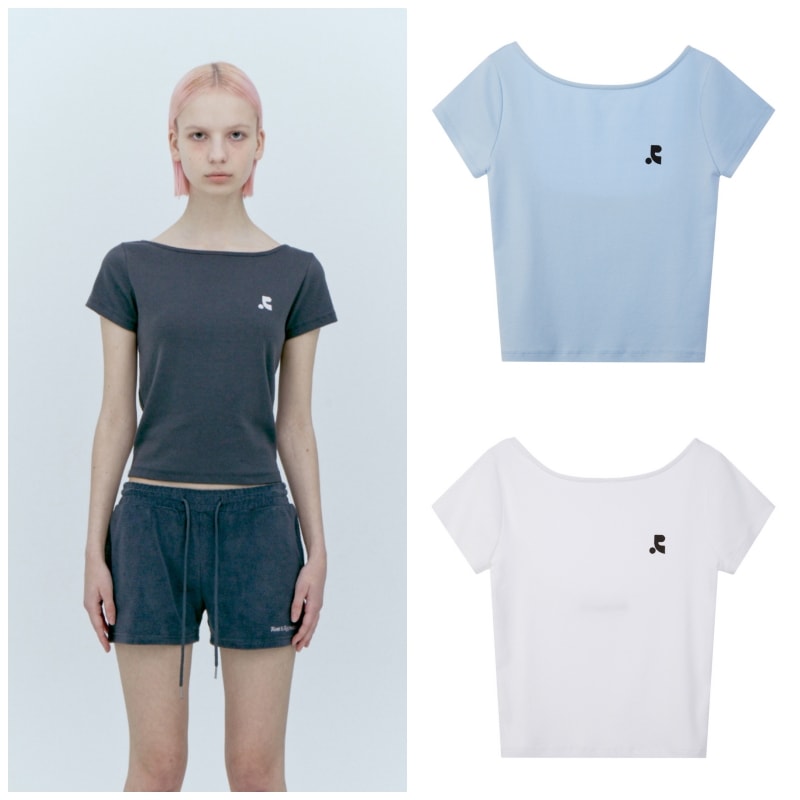 【REST & RECREATION】 BACK OPEN TOP : 3COLORS