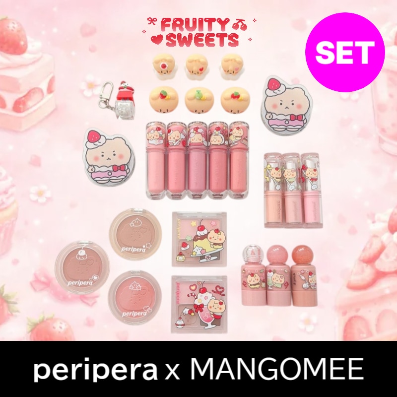 [壊れたクマ コラボ/ 選べる6種SET] ペリペラ ティント / リップバーム / アイシャドウ / チーク / アイブロウ 限定コラボ 豪華特典付き 正規品 / マングロジンゴム / マンゴム