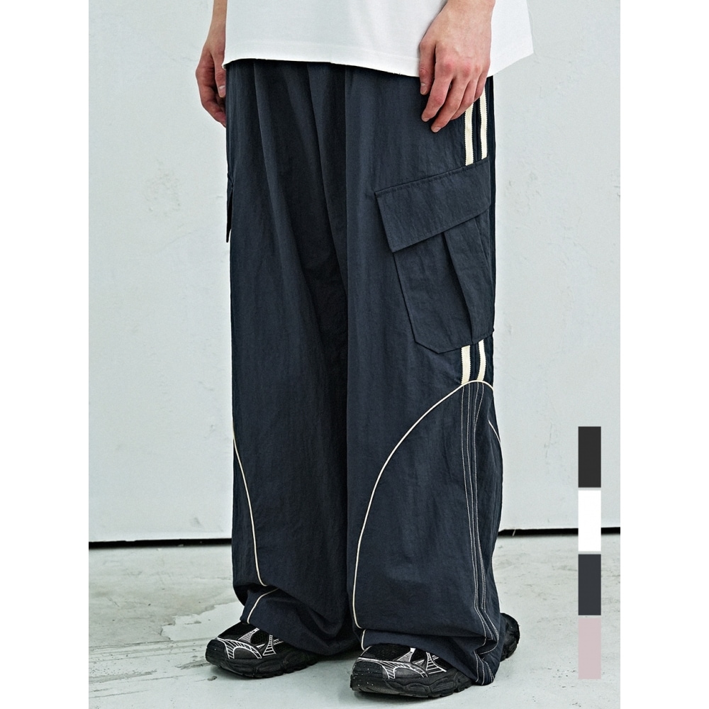 アヴァンドレスステッチトラックナイロンパンツ 4COL