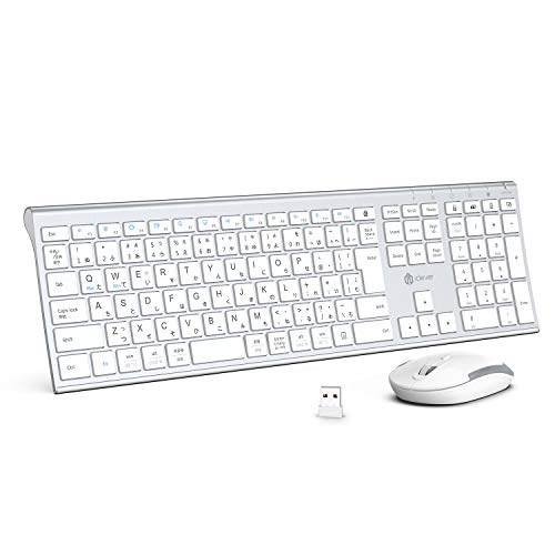 iClever キーボードワイヤレスキーボードマウスセット日本語JIS配列 静音 超薄型 type c充電式 フルサイズ テンキー付き マウス3段調節可能DPI 無線2.4G パソコンPC Windo 7,955円
