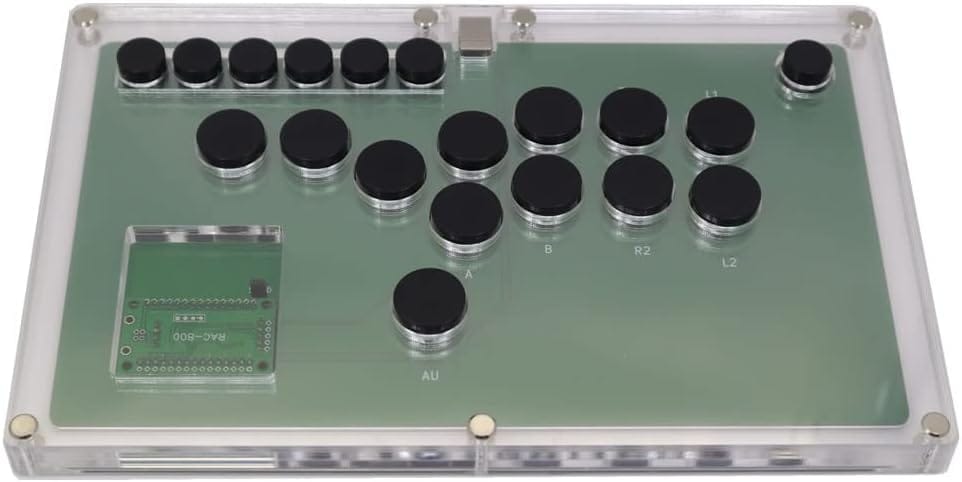 FightBox B1 PC レバーレスアーケードコントローラー 静音銀軸スイッチ 14ボタン PC対応