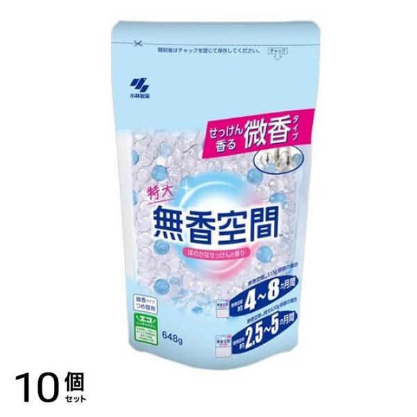 ほのかなせっけんの香り 微香タイプ 648g (詰め替え用) 10個セット 5,476円