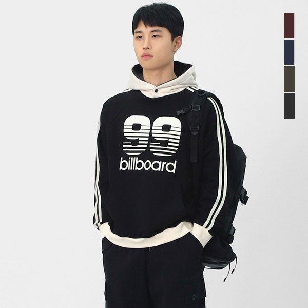 男女兼用キャンパスルック配色トラックTシャツ ビンテージグラフィックパーカー SRAT140