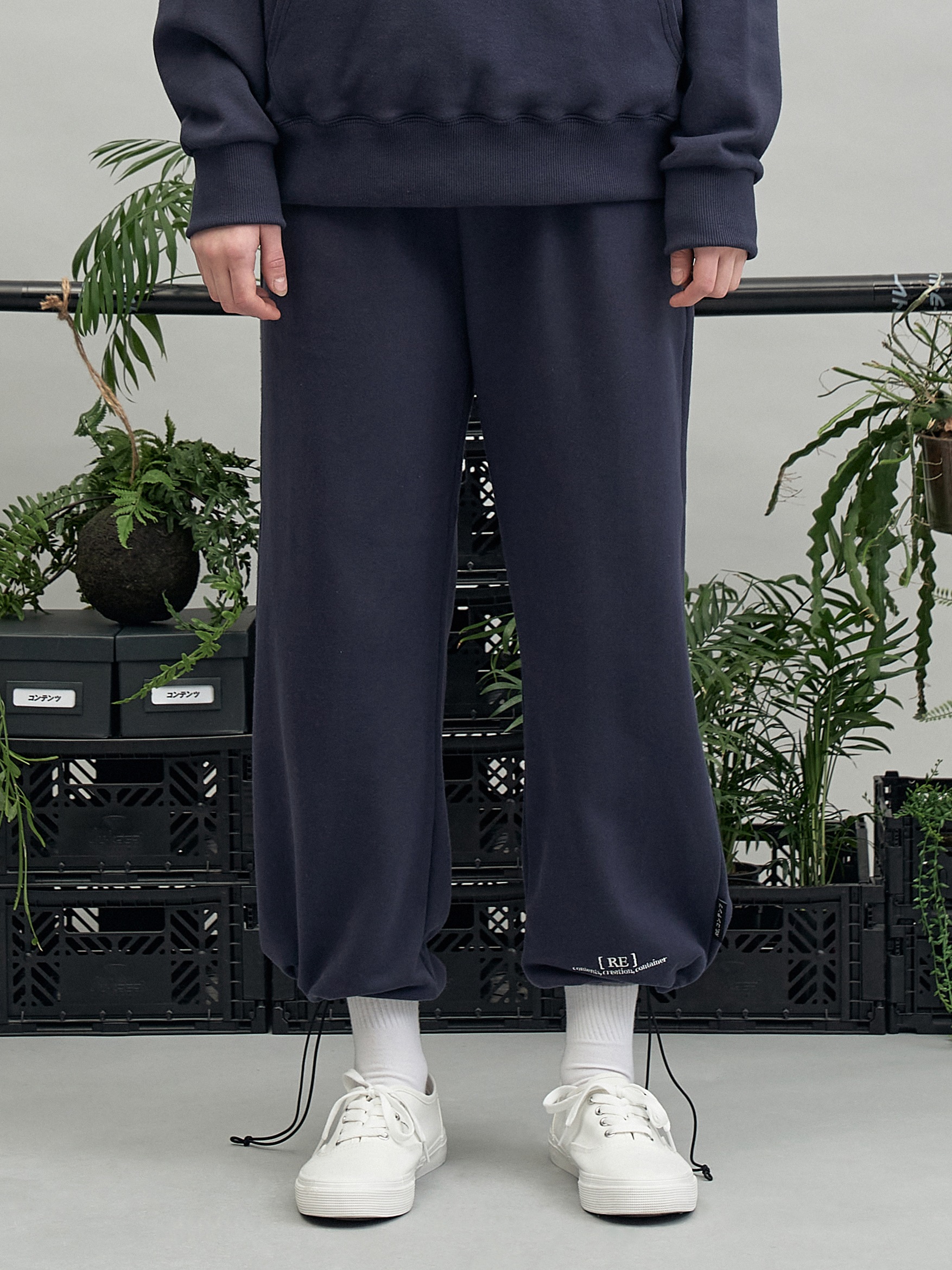 REブレースロゴストリングパンツ（ネイビー）