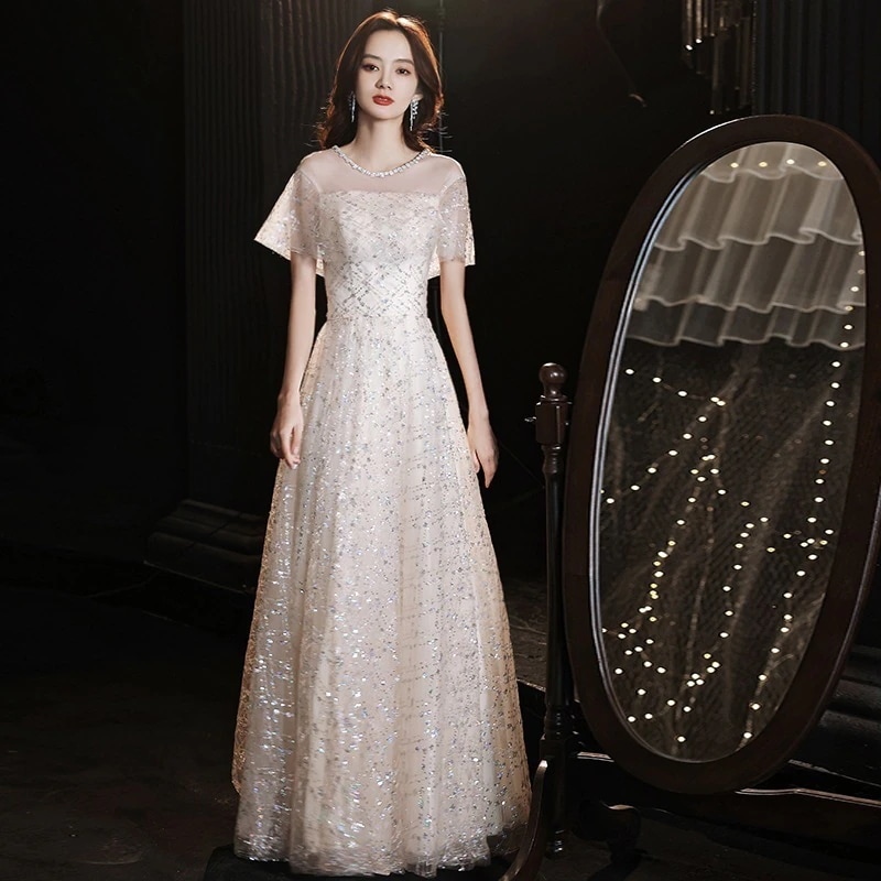 花嫁ロングドレス 発表会 ウェディングドレス 結婚式ワンピース 卒業式 新作パーティードレス演奏会 成人式 ドレス
