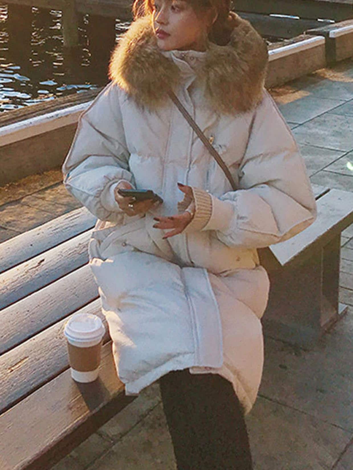 ダウンコート レディース コート ジャケット ライトダウン 超ロング 膝丈 厚手 アウター 軽量 ファーフード付き おしゃれ シンプル 無地 細身