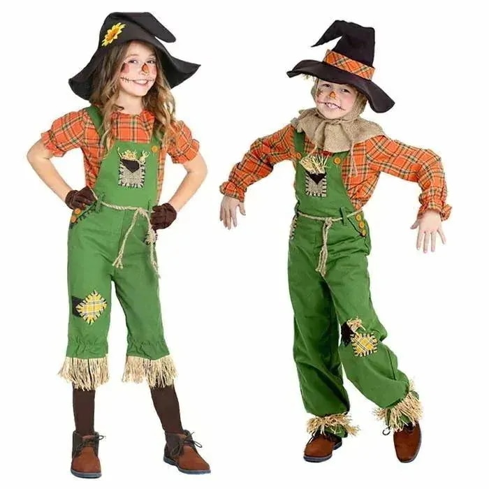 ハロウィン 衣装 キッズ 子供 案山子 傀儡 巫女 乞食 ハロウィン 仮装 舞台 ステージ コスチューム パーティー イベント コスプレ衣装 ハロウィン コスプレ衣装30パーセント割引