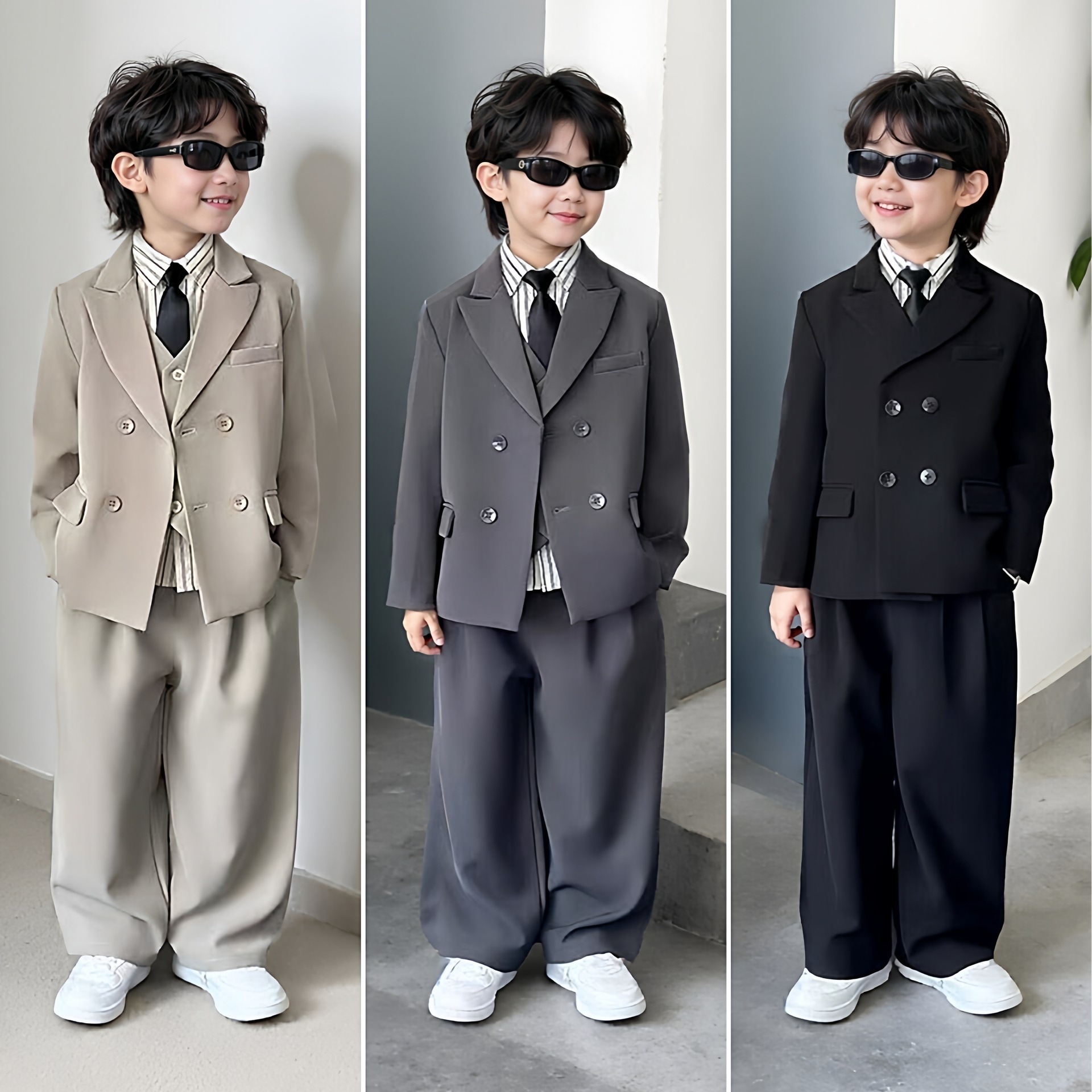 発表会 学園祭 七五三子供服 結婚式 卒業入学 タキシード スーツ 結婚 子供服 フォーマル 男の子の春と秋のハンサムスーツスーツジャケットフラワーガール1歳ドレス男の子ホストピアノ演奏学生