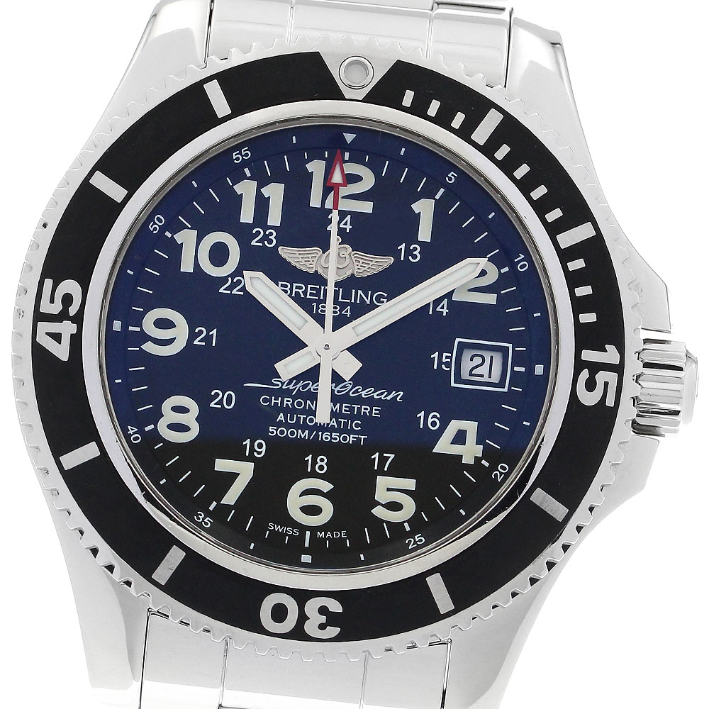 ブライトリング BREITLING A17365 スーパーオーシャンII 42 デイト 自動巻き メンズ _888124【中古】