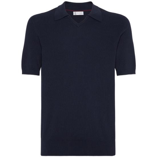BRUNELLO CUCINELLI Men Polo Shirts M29400015 CW425 BLUE
