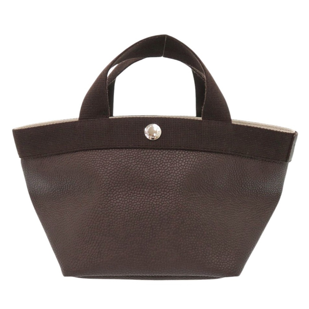 美品 リュクス舟形トートS 701GP ハンドバッグ /コーテッドキャンバス ブラウン 0533【中古】 レディース