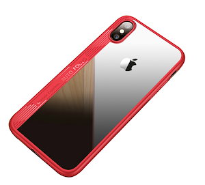 iPhoneX iPhoneXs ケース シリコン ソフト保護 透明PC背面カバー 耐衝撃 軽量