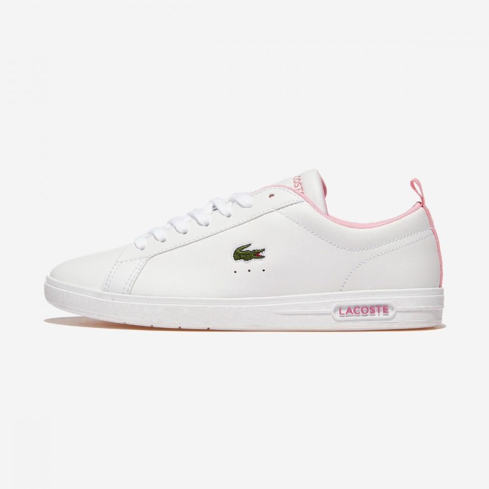 ラコステポイントコート 7-48SFA0123-ホワイト/ライトピンク