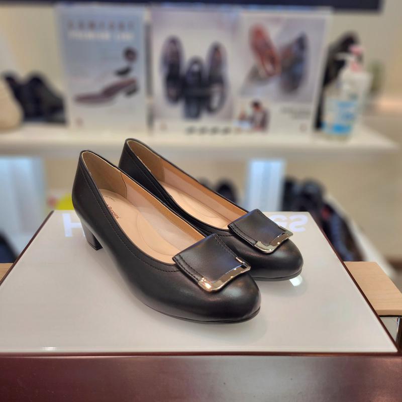 女性の足に優しい4cmヒールの快適なパンプス フォーマルシューズ 3fq422-B_CA
