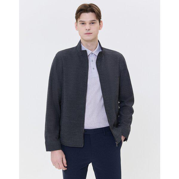 [24SS] [クリアランス][定番商品]グレーメランジ ウール混紡 長袖ジャンパー WMJU4BU02G2