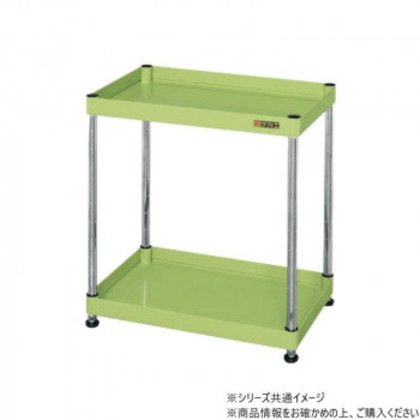 サカエ CSパールワゴン固定タイプ 樹脂製 グリーン CSPN-7562