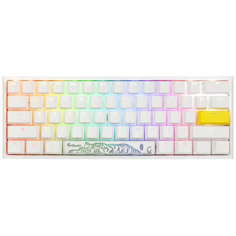 Ducky　One 2 Pro Mini RGB Pure White Cherry Speed Silver RGB　dk-one2-pro-rgb-mini-pw-silver