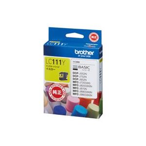 (業務用3セット) brother ブラザー工業 インクカートリッジ 純正 (LC111Y) イエロー(黄) 5,140円