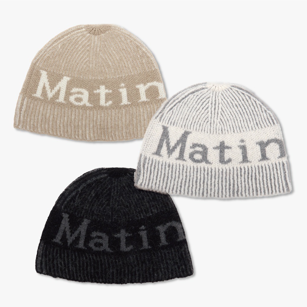 MATIN STRIPE TWO TONE BEANIE