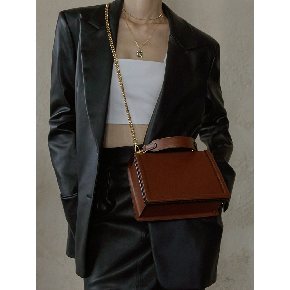 SEMICODE アコード ミッドバッグ ラインキャメル