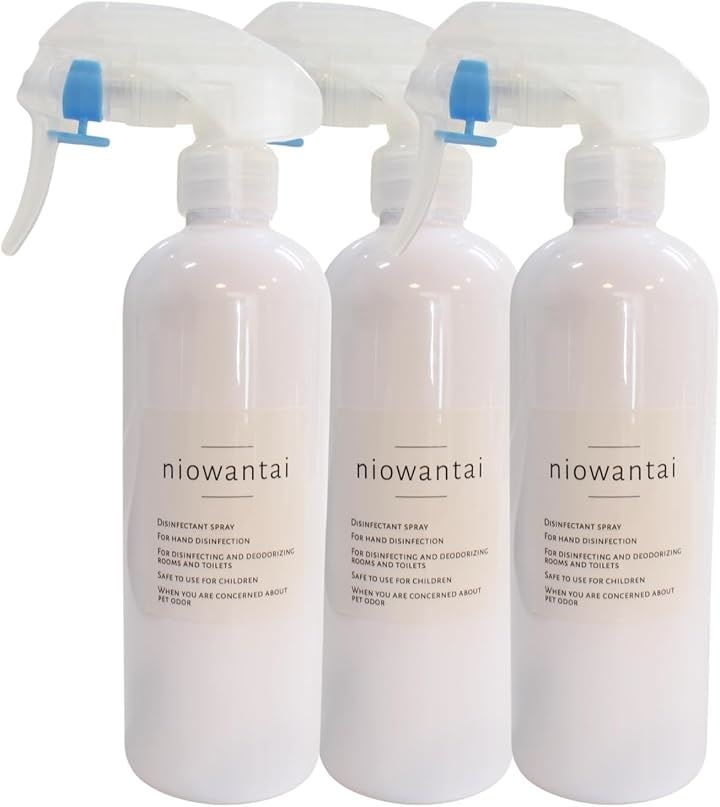 ニオワンタイ 瞬間消臭 無香料 ノンアルコール 消臭剤 部屋用 消臭スプレー(3本, 300ml)