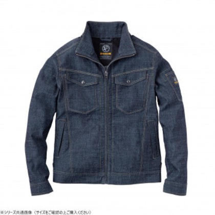 イーブンリバー ストレッチエアーライトブルゾン インディゴ(30) サイズ:LL SR-6007