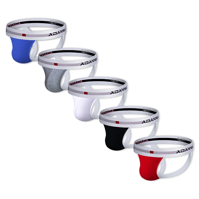 Adannuブランドセクシーなゲイ男性下着綿の男性のパンティーcuecaタンガ通気性uポーチ快適なパ