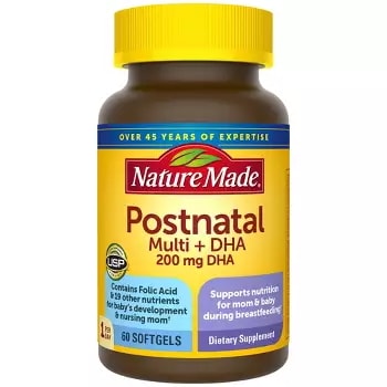 ネイチャーメイド Postnatal Multi + DHA, Postnatal Vitamins with Iron & Vitamin D Softgels 5,166円