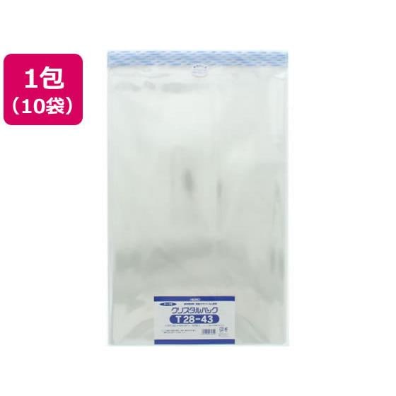 クリスタルパック 430×280mm T28-43 100枚×10袋 シモジマ 6741210
