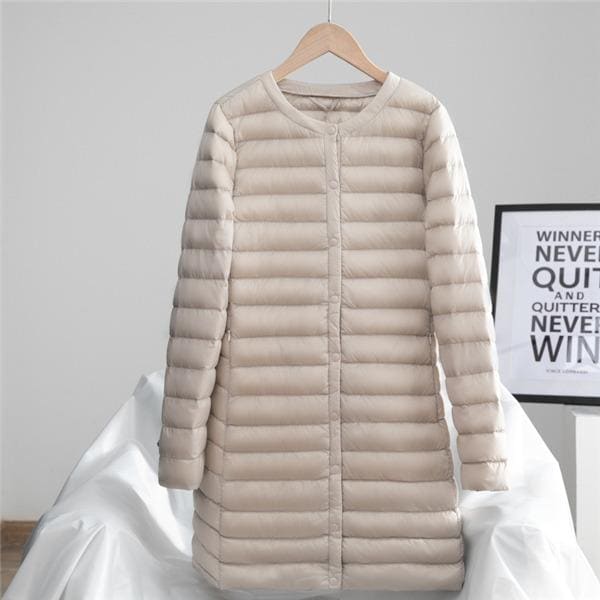 ダウンコートロングコートレディース防寒軽量冬インナー高品質ダウンアウターダウンジャケットキルティング暖かいライトダウン 4,958円