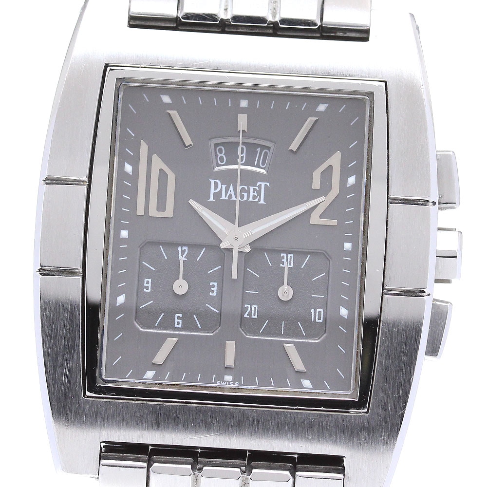 ピアジェ PIAGET 27150 アップストリーム クロノグラフ クォーツ メンズ _837857【中古】