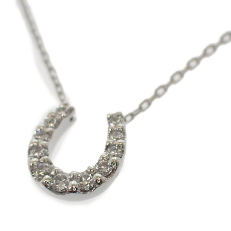 【Ponte Vecchio】Ponte Vecchio ホースシュー ダイヤ GL1526N001WDM9H ネックレス Pt850プラチナ ダイヤモンド Pt999 ダイヤモンド レディース