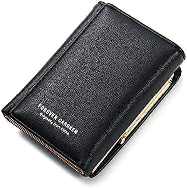 【20%OFFクーポン】レディース 財布 三つ折り がま口 みつおり ミニ財布 みつ折 ブラック 黒 可愛い 小さめ ニつ折り かわいい 安い ブランド women 小銭入れ wallet ウォレット