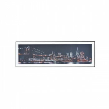 東谷 アートパネル 写真 都会 140x45cm ホワイト ART-201D